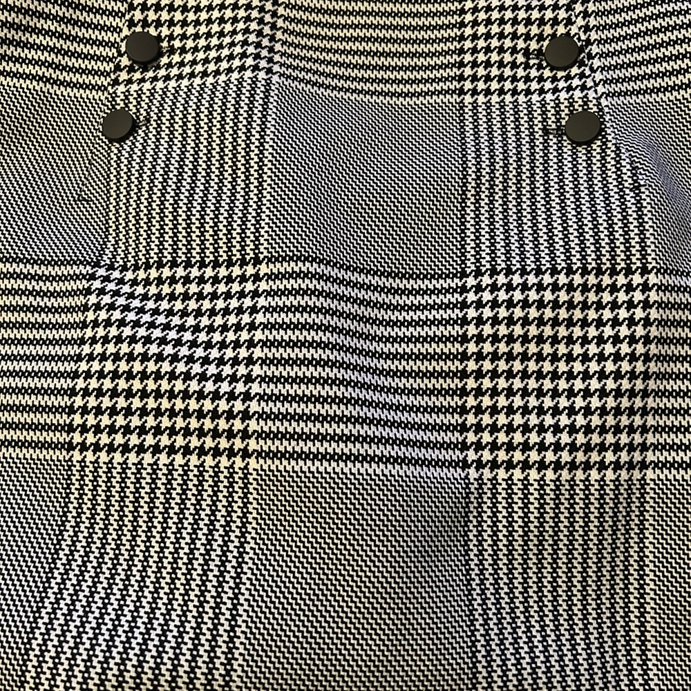 H&M Black and White Checkered Blazer